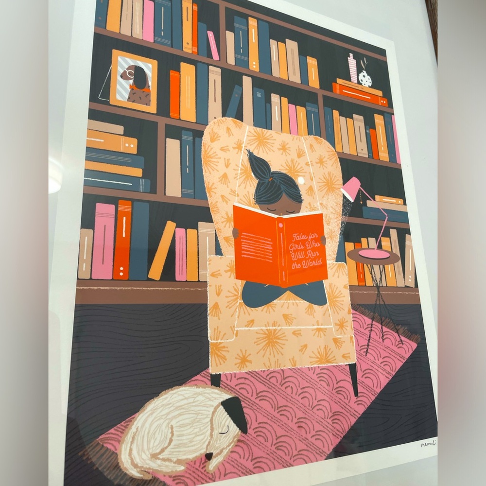 Signed art print for a young girls room (frame not included)